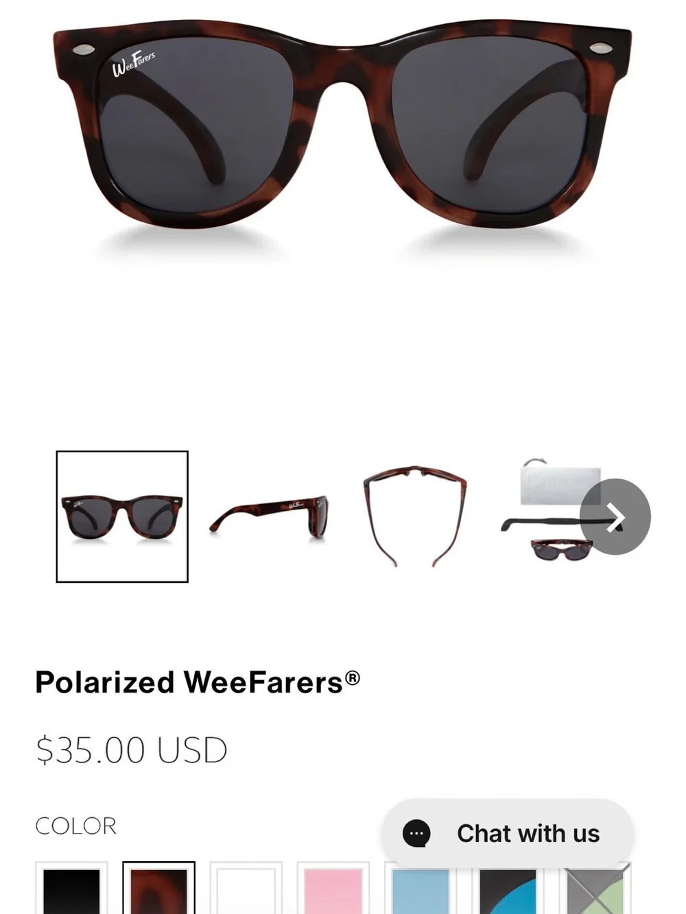 Toddler Tortoiseshell Sunglasses